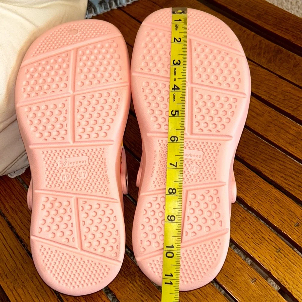 🐝NEW!🐝JOYBEES🌸Pink & Orange TIE DYE design CLOGS. Women’s 9🧡NWOT - Picture 10 of 10